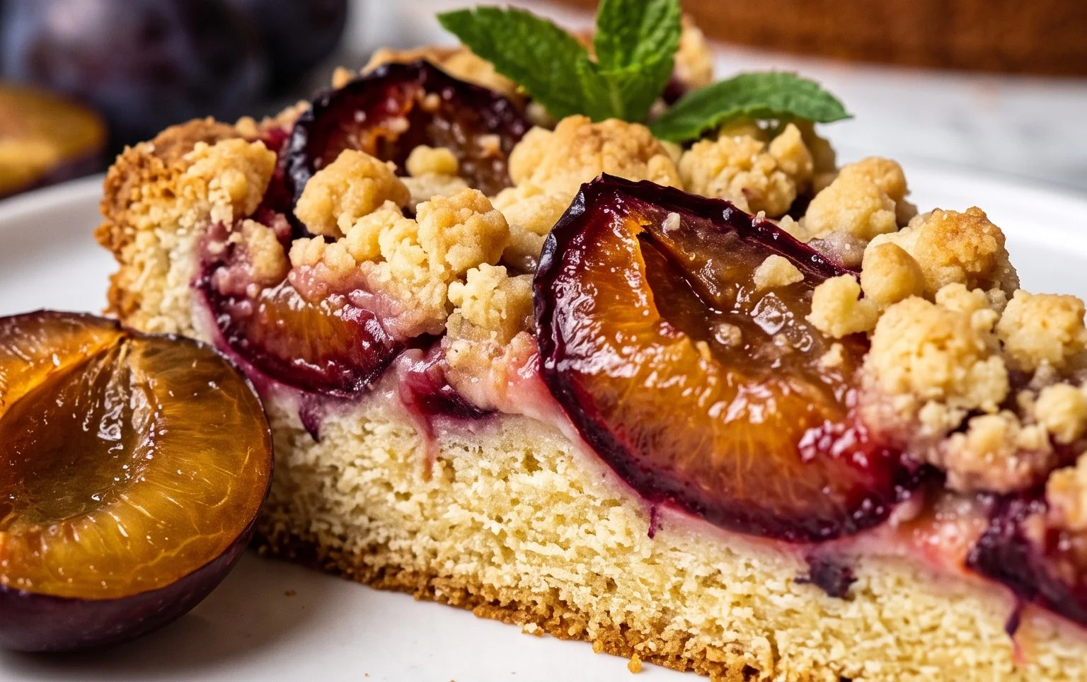Zwetschgenkuchen mit Streuseln