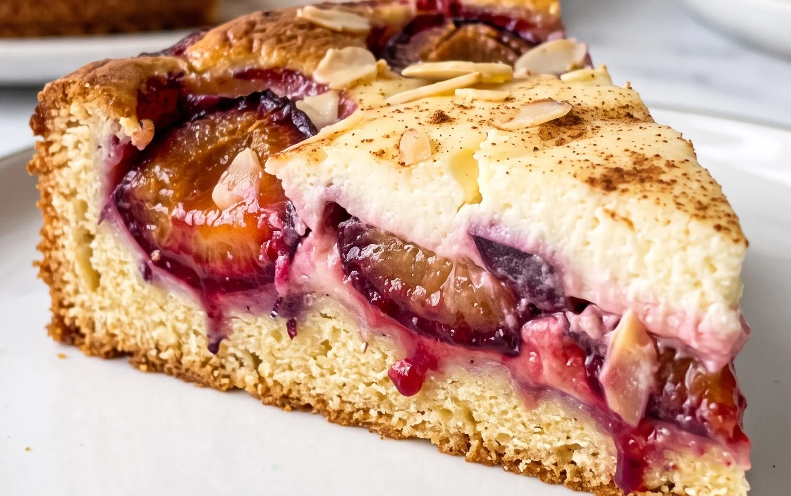 Schneller Zwetschgenkuchen mit Schmandguss