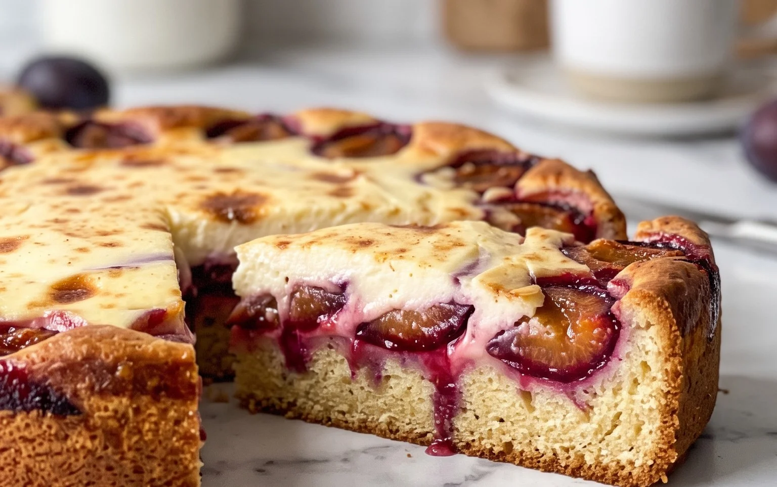 Schneller Zwetschgenkuchen: Saftig mit Schmand
