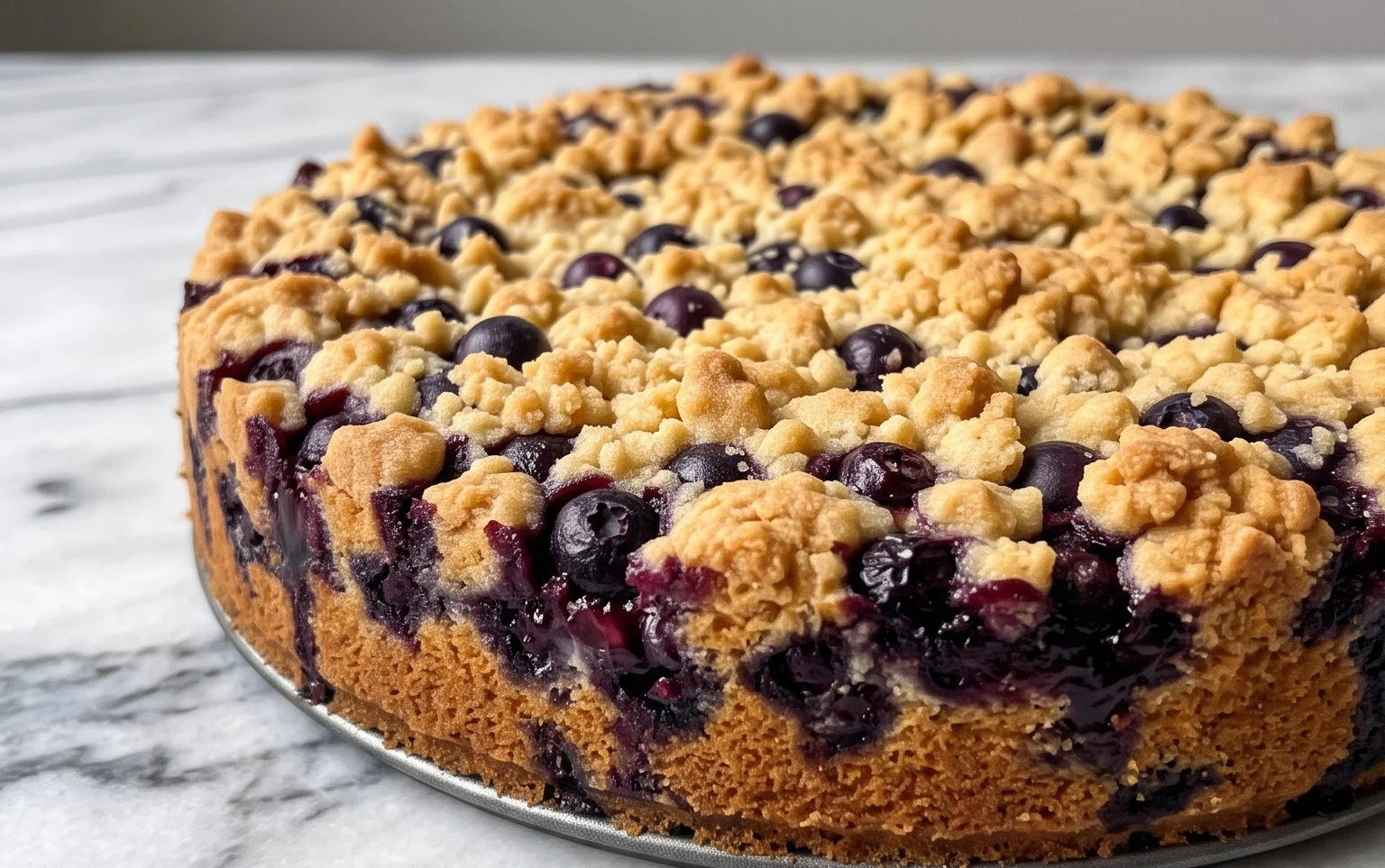 Heidelbeerkuchen mit Streusel: Sommerlicher Genuss
