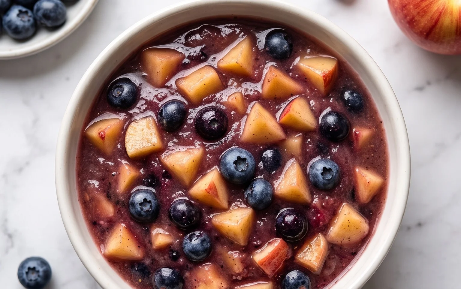 Blaubeer Vanille Apfelmus: Herbst trifft Sommer