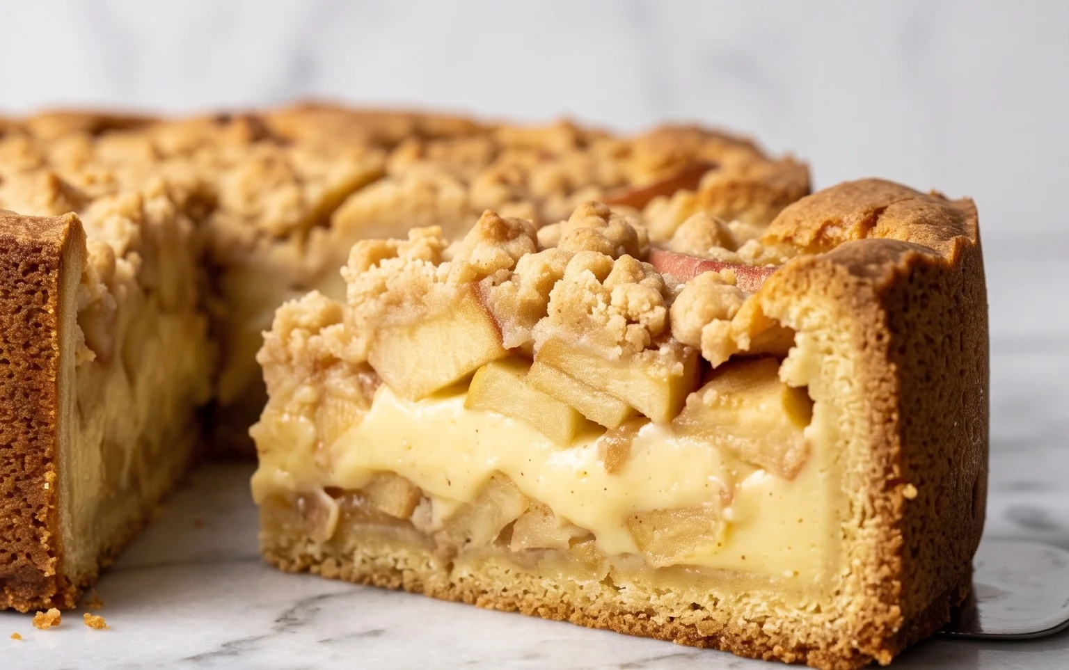 Apfelkuchen mit Vanillepudding: Der Traumkuchen