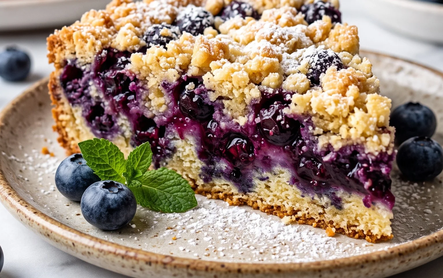 Omas Heidelbeerkuchen mit Streuseln nach Landfrauenart