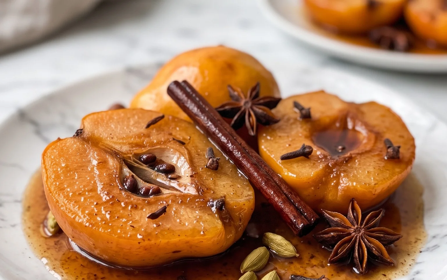 Orientalische Gewürzquitten: Ein butterweiches Dessert