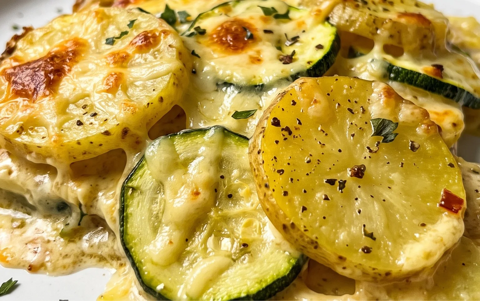 Kartoffel-Zucchini-Auflauf – so cremig & lecker